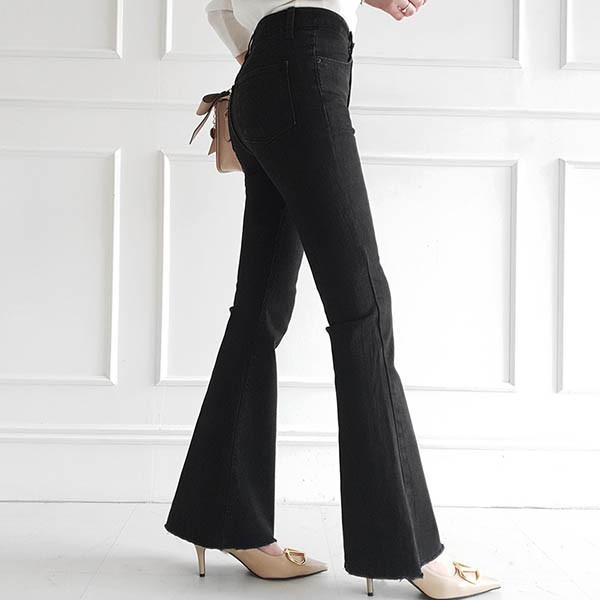 デニムパンツ レディース ボトムス パンツ ブーツカット フレア カット