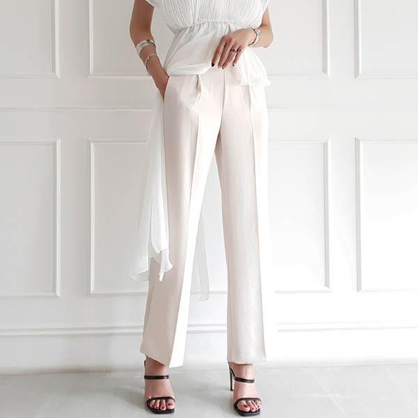 パンツ レディース ボトムス スラックス ワイドパンツ センタープレス フレア サイドファスナー シンプル きれいめ オフィス 春 夏 韓国 メール便可 To Kawaicat 通販 Yahoo ショッピング