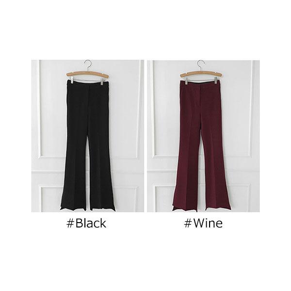 おすすめネット 韓国ファッション 秋服 冬服 オフィスカジュアル 大人 パンツ レディース ボトムス 裏起毛 アシンメトリー ブーツカット タイト スリム スラックス 上品 きれいめ オフィス 秋 冬 30代 40代 50代 韓国 To ボトムス パンツ Savannah Osc Com