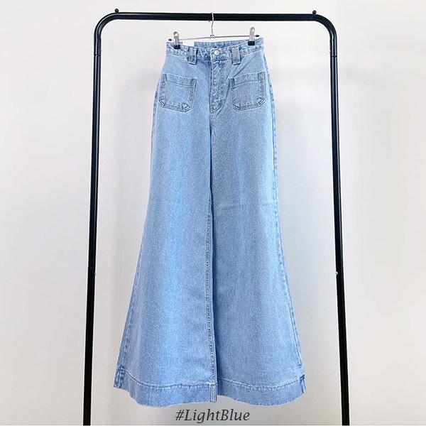 パンツ レディース ボトムス ブーツカット デニム ワイドパンツ パンツ レディース ボトムス ブーツカット デニム ワイドパンツ