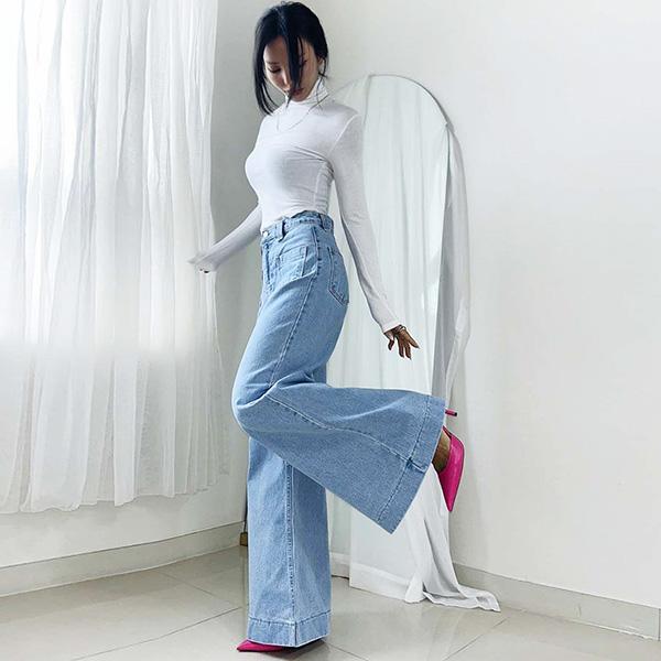 パンツ レディース ボトムス ブーツカット デニム ワイドパンツ パンツ レディース ボトムス ブーツカット デニム ワイドパンツ