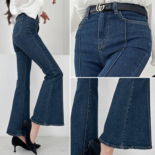 パンツ レディース ボトムス デニム ブーツカット フレア タイト 綿
