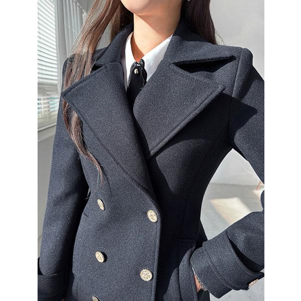 コート レディース 長袖 ジャケット アウター ミディアム タイト