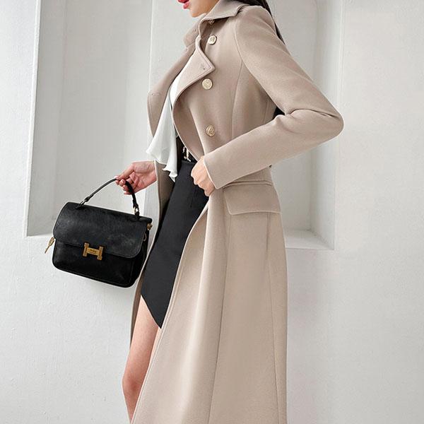 コート レディース アウター 長袖 襟付き ロング丈 マキシ丈