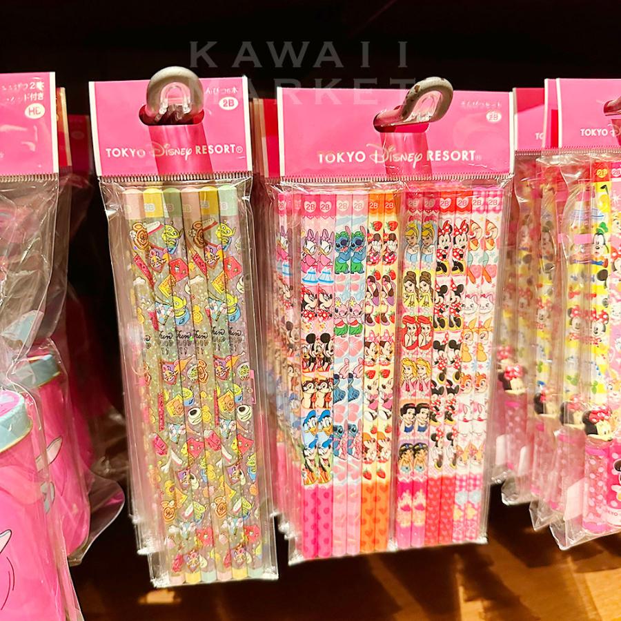 鉛筆セット パークフード柄 手書き風 ミッキーマウス 文房具 通勤通学 仕事 Tdl Tds プレゼント ディズニーランド お土産 お得 グッズ 勉強