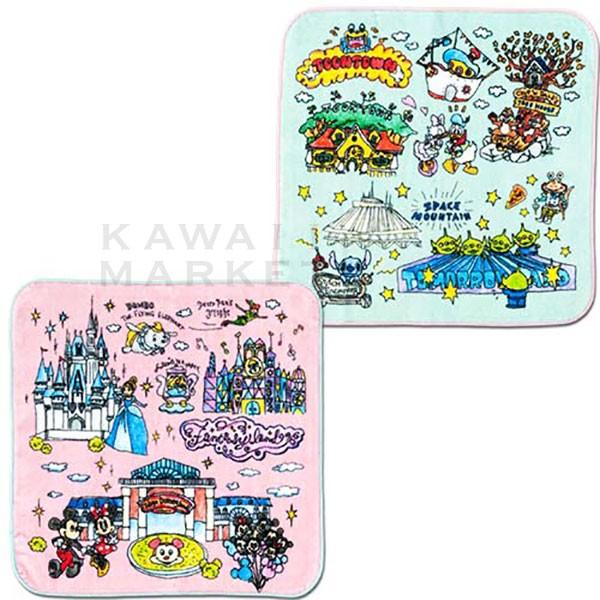ミニタオル 4枚セット タオル ハンカチ 手書き マップ 通勤通学 キッチン 雑貨 ディズニー 限定 グッズ プレゼント お土産 Km19 R04 Kawaii Market 通販 Yahoo ショッピング