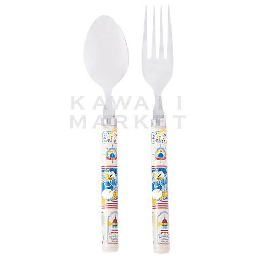 カトラリーセット ドナルドダック リゾートマリン トリコロール 食器 キッチン用品 フォーク ディズニーランド 限定 お土産 プレゼント Tdl Tds Km R6223 Kawaii Market 通販 Yahoo ショッピング