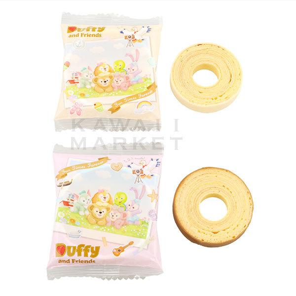 新年の贈り物 バウムクーヘン 缶 ダッフィー フレンズ 洋菓子 小分け ホワイトチョコ ミルクティーチョコ キャラクター ディズニーシー 限定 お土産 グッズ