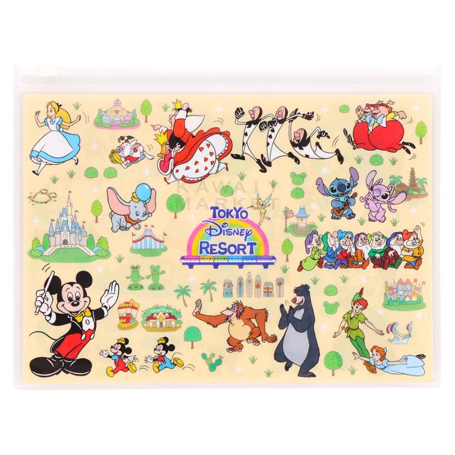 本日限定 ケースセット ファスナー付き ディズニーリゾートのキャラクター勢ぞろいのグッズ ディズニーシー 限定 お土産 プレゼント Turizmplus Az
