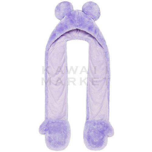 マフラー パープル ミッキーマウス 冬の防寒グッズ ファッション もこもこ ディズニーリゾート限定 お土産 プレゼント Tdl Tds Km21 R Kawaii Market 通販 Yahoo ショッピング