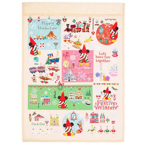 リルリンリン 毛布 縦約200×横約147cm クリスマス 2022 ミッキーマウス