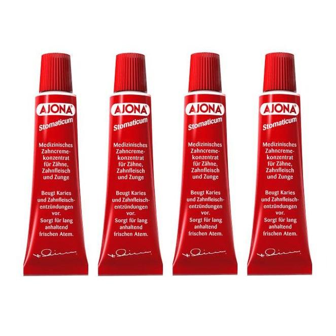 Ajona アジョナ 歯磨き粉 25ml 4個セット 送料無料（Yahoo!・かわいいグローバル）