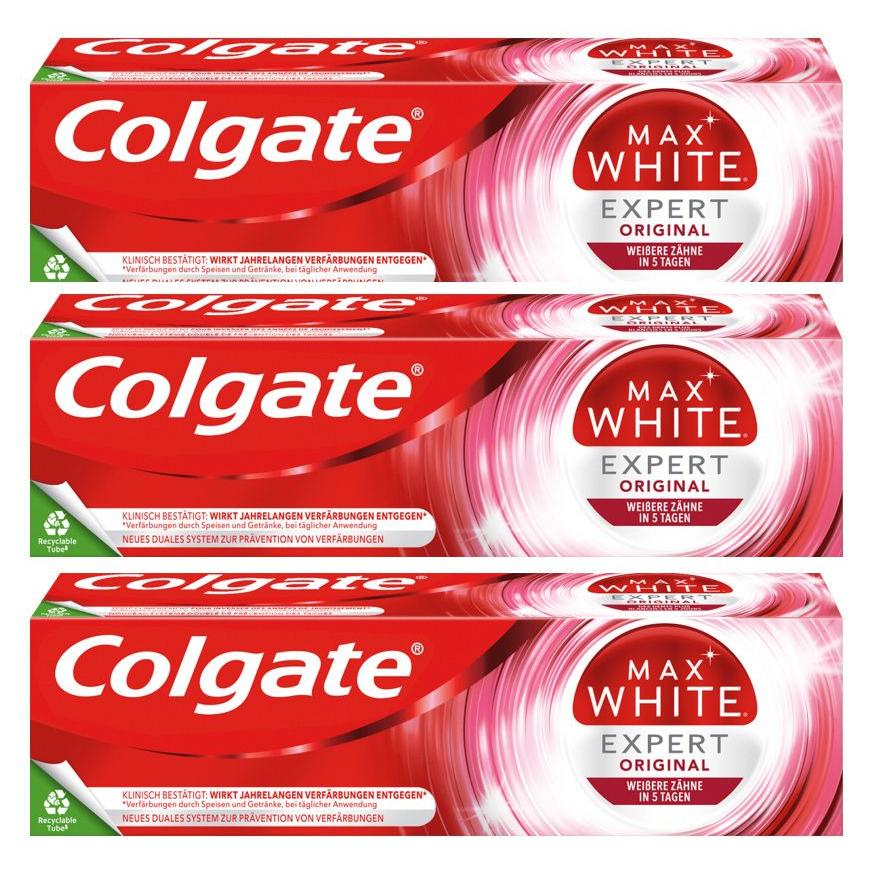 Colgate コルゲート マックス ホワイト エキスパート オリジナル 75ml x 3本セット colgatemaxwhite