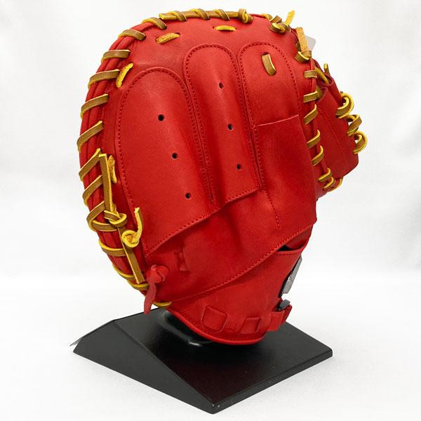 ハタケヤマ 軟式 ジュニア グローブ 野球 少年用 キャッチャーミット シェラームーブ 限定品 右投げ 2023PRO-JC8 Rレッド×タン｜kawaisports｜06