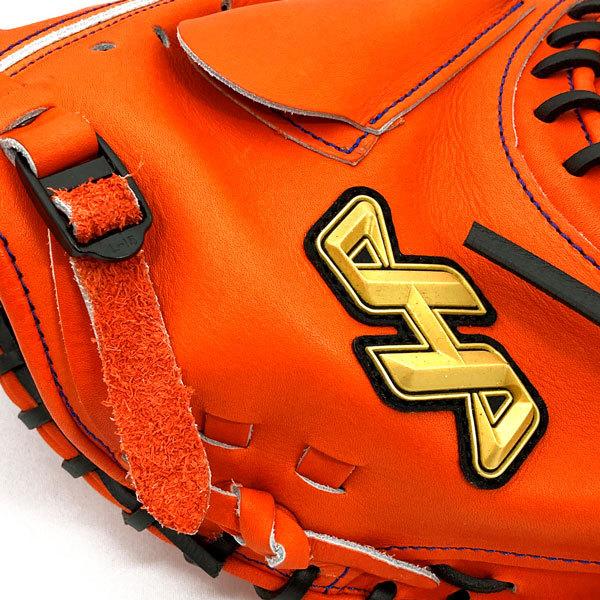 ハタケヤマ 硬式 グローブ キャッチャーミット 野球 V-M2HR 右投げ Vオレンジ｜kawaisports｜10