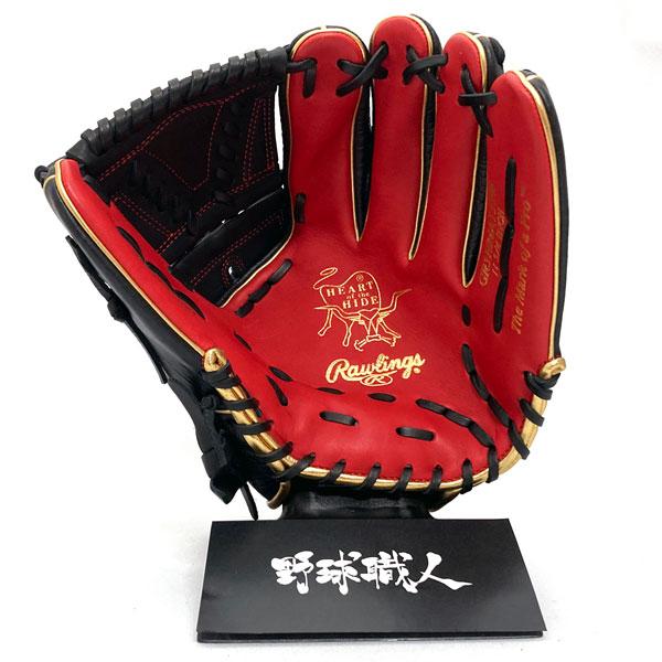 ローリングス 軟式 グローブ ピッチャー HOH MLB カラーシンク 野球 GR3HMA15FB 右投げ スカーレット×ブラッククロコ｜kawaisports｜03