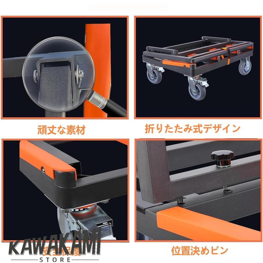 ガラス運搬用台車 折り畳みポニー台車安全ベルト付き 4 TPR輪 ガラス運搬用台車 折り畳みポニー台車安全ベルト付き 4 TPR輪