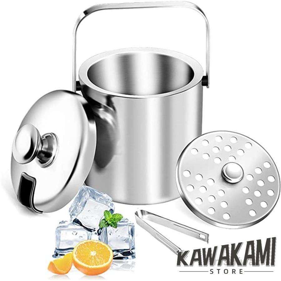 TORIO ステンレス アイスペール 二重断熱構造 トング付 新潟県燕市