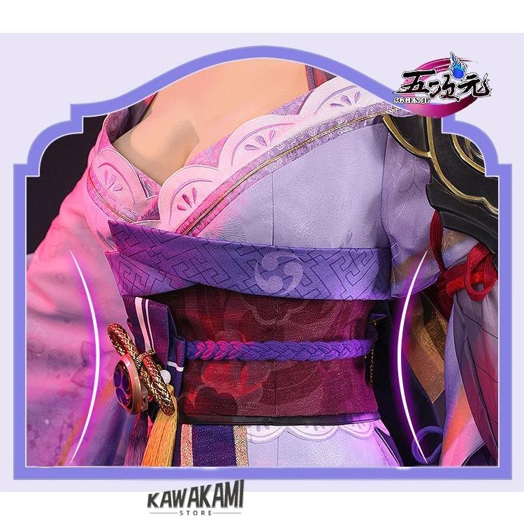 三分妄想 原神 コスプレ 雷電将軍 衣装 リニューアルVer 三分妄想 原神 コスプレ 雷電将軍 衣装 リニューアルVer