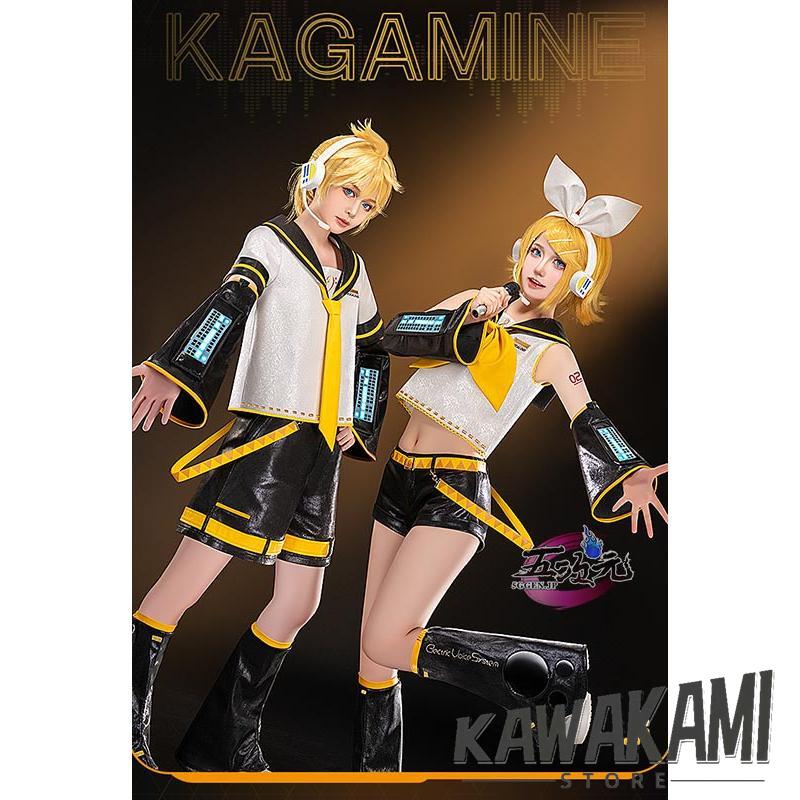 初獣猫 ボーカロイド 鏡音リン・レン コスチューム 通常V コスプレ衣装 