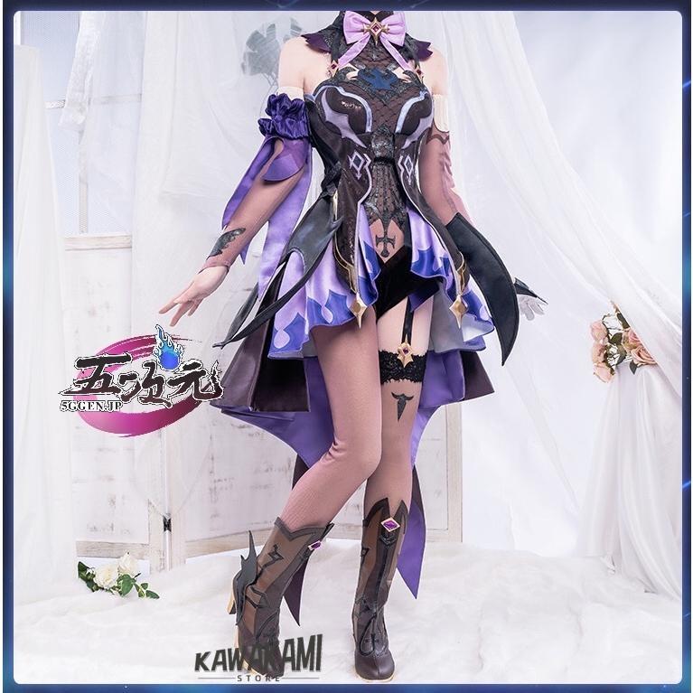 Uwowo 原神 コスプレ フィッシュル 衣装 ※ウィッグ 靴 武器 追加 Uwowo 原神 コスプレ フィッシュル 衣装 ※ウィッグ 靴 武器 追加