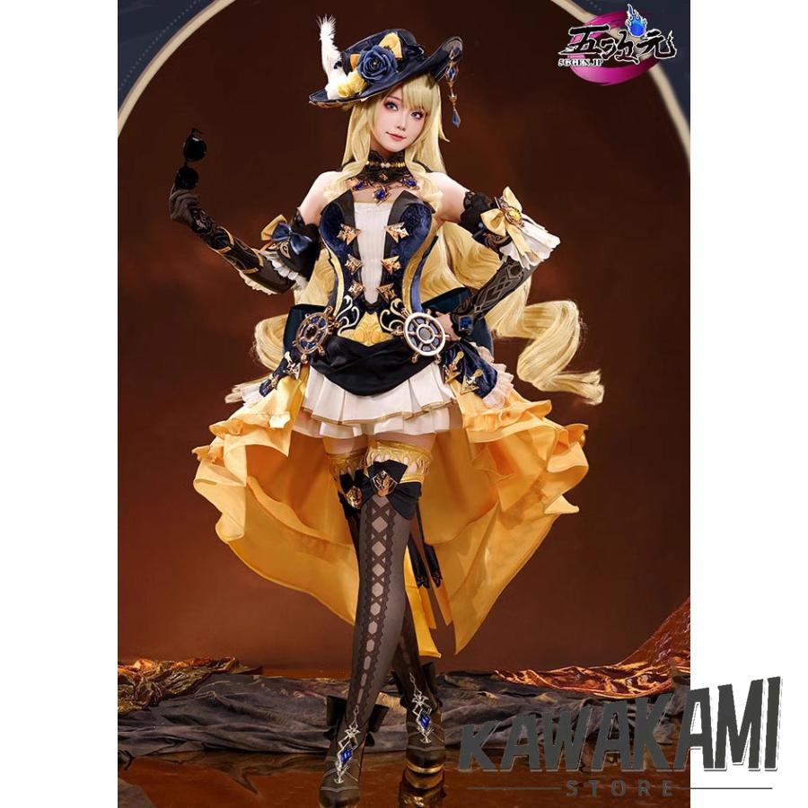 三分妄想 原神 コスプレ ナヴィア 衣装 ※ウィッグ 靴 傘 三分妄想 原神 コスプレ ナヴィア 衣装 ※ウィッグ 靴 傘