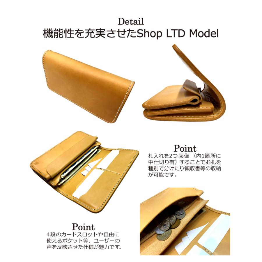 革財布 長財布 メンズ 本革 サドルレザー ヌメ革 革キチ 黒羽 CBM-195