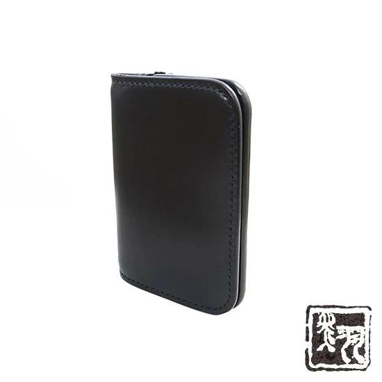 革財布 ミドル財布 メンズ 本革 ヌメ革 サドルレザー 黒羽 CH-C 革財布 ミドル財布 メンズ 本革 ヌメ革 サドルレザー 黒羽 CH-C