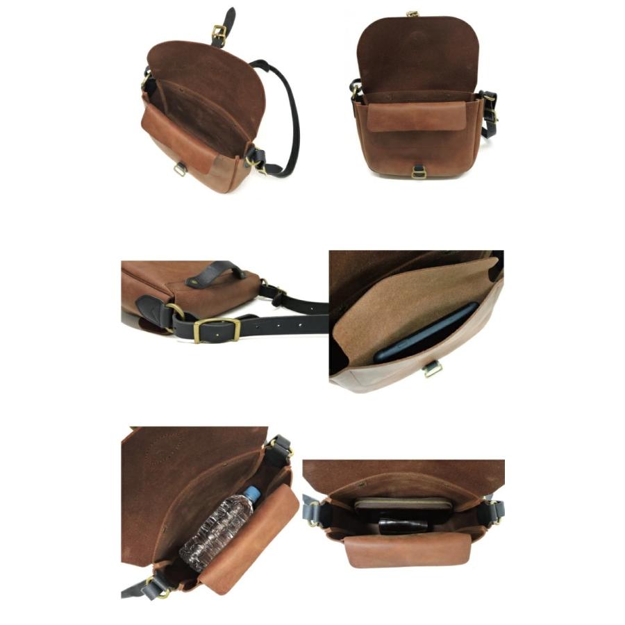 ◎新品未使用◎池之端銀革店 バッファローレザー ショルダーウォレットブラック◎ バッグ ショルダーバッグ メンズ 本革 イタリアンレザー 池之端