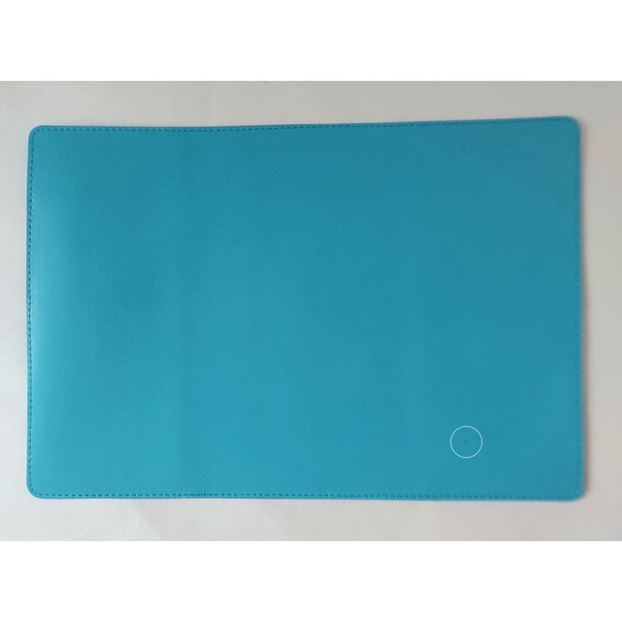 ラスト一点訳あり○本革○牛革○B6○ターコイズブルー○レザー