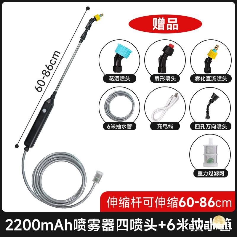 電動噴霧器 ハンドヘルド 電動スプレー 手持ち式 噴霧器 伸縮式散水棒
