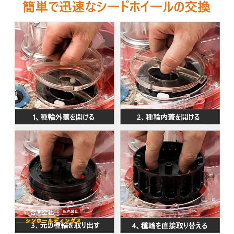 農業種子ディスペンサー種まき機 手動種まき機 野菜播種機 肥料手動プッシュ 播種機 手押し式種まき機 種まき器 精密種まきツール 調整可能な植物間隔 野 | ブランド登録なし | 04