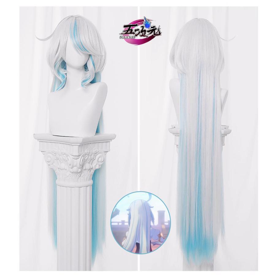 原神 コスプレ フォカロルス 水神 三分妄想 M ウィッグ 三分妄想 原神 コスプレ 水神 フォカロルス 神Ver 衣装