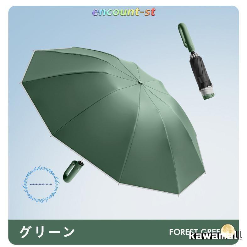 日傘 折りたたみ傘 自動開閉 逆さ傘 晴雨兼用 大きい メンズ レディース 男女兼用 丈夫 ダブル10本骨 逆折り 反射テープ 折り畳み傘 折り畳み 撥水加工 | ブランド登録なし | 13