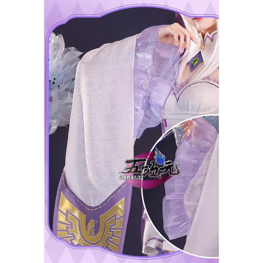 ウィッグ・コスプレ衣装セット　三分妄想　エミリア　Sサイズ 三分妄想 コスプレ Re：ゼロから始める異世界生活 エミリア ウィッグ