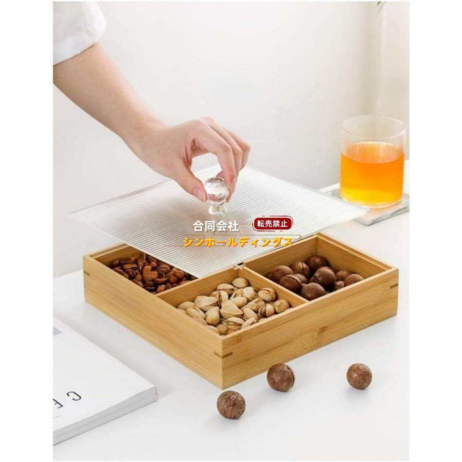 仕切りトレー 蓋付き 豆皿 小皿 セット 木製 トレイ トレー お盆 深型