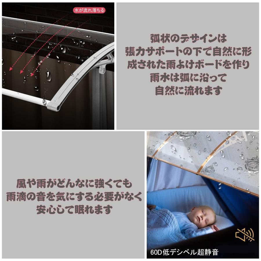 サンシェード オーニング 玄関 雨よけ 庇 アルミブラケット付き 屋外