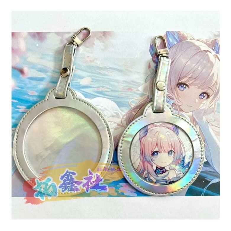 缶バッジカバー58mm/75mm対応 PUレザー 丸形 缶バッチ 3枚セット