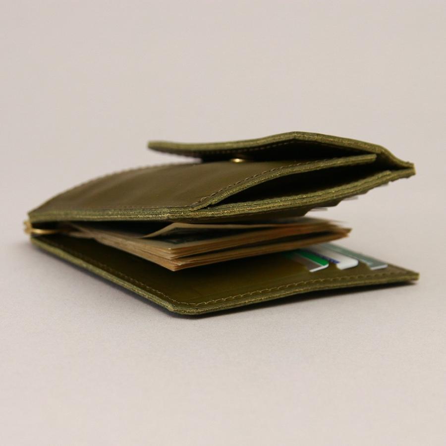 マネークリップ 二つ折り 蝶番 小銭入れ付き カード入れ付き 本革 レザー AGILITY affa アジリティアッファ アディシオン | AGILITY | 18