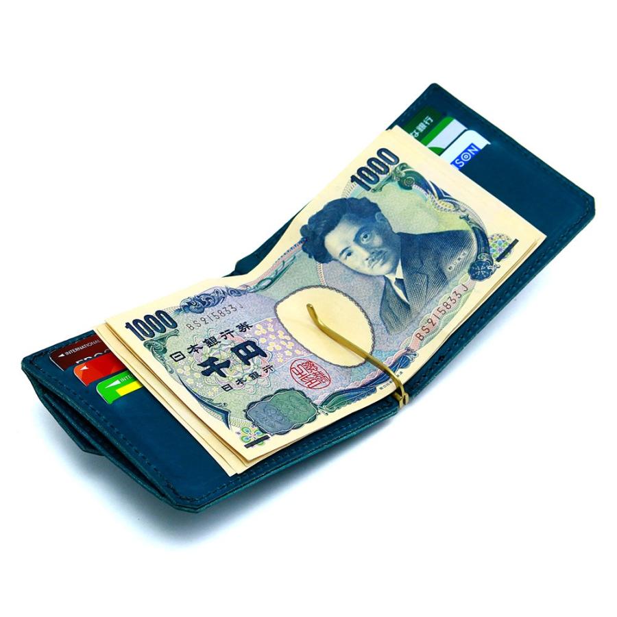 マネークリップ 二つ折り 蝶番 小銭入れ付き カード入れ付き 本革 レザー AGILITY affa アジリティアッファ アディシオン | AGILITY | 26