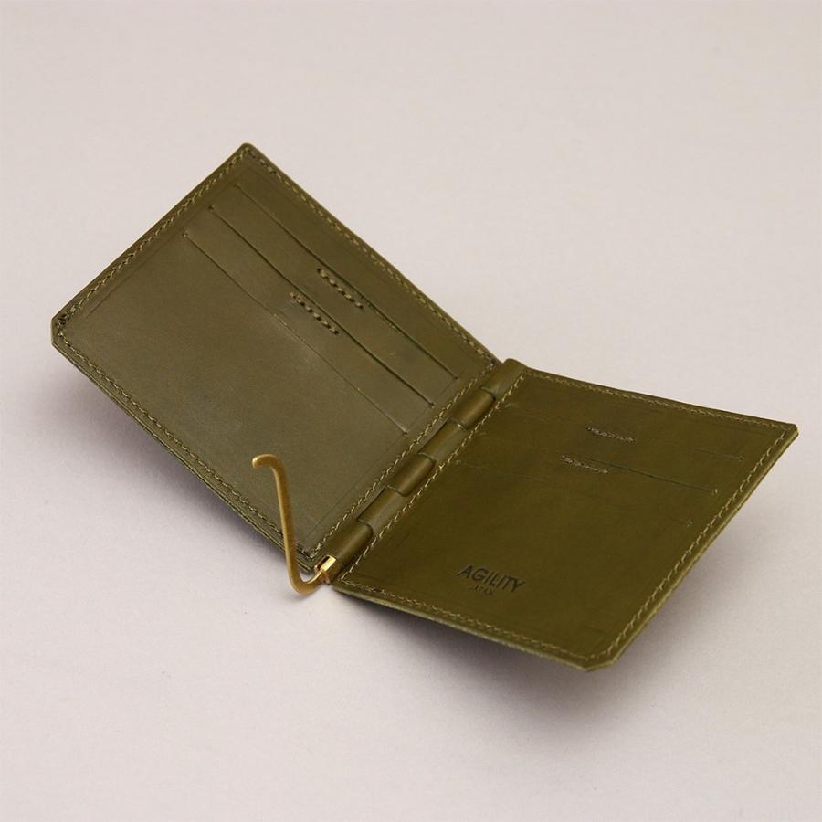 マネークリップ 二つ折り 蝶番 小銭入れ付き カード入れ付き 本革 レザー AGILITY affa アジリティアッファ アディシオン | AGILITY | 14