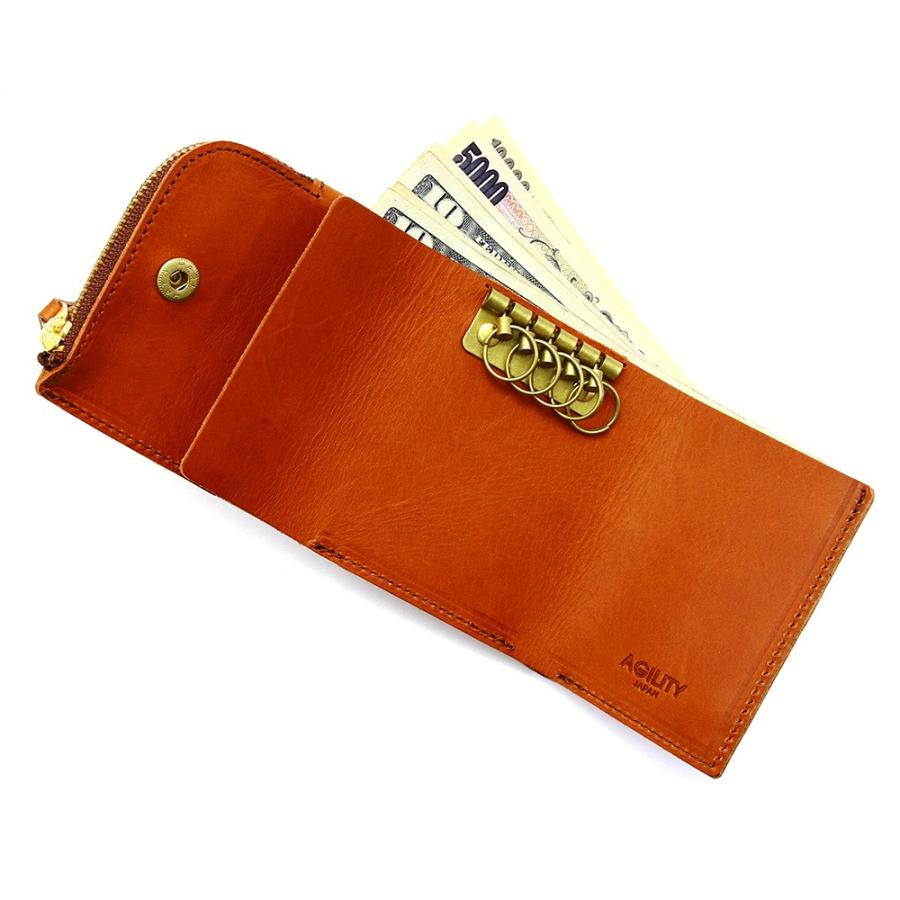 財布 三つ折り キーケース 5連 スマートキー 本革 レザー 一体型 AGILITY affa アジリティアッファ アンブルジェ | AGILITY | 25