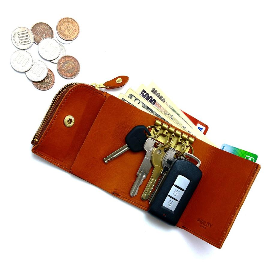 財布 三つ折り キーケース 5連 スマートキー 本革 レザー 一体型 AGILITY affa アジリティアッファ アンブルジェ | AGILITY | 28