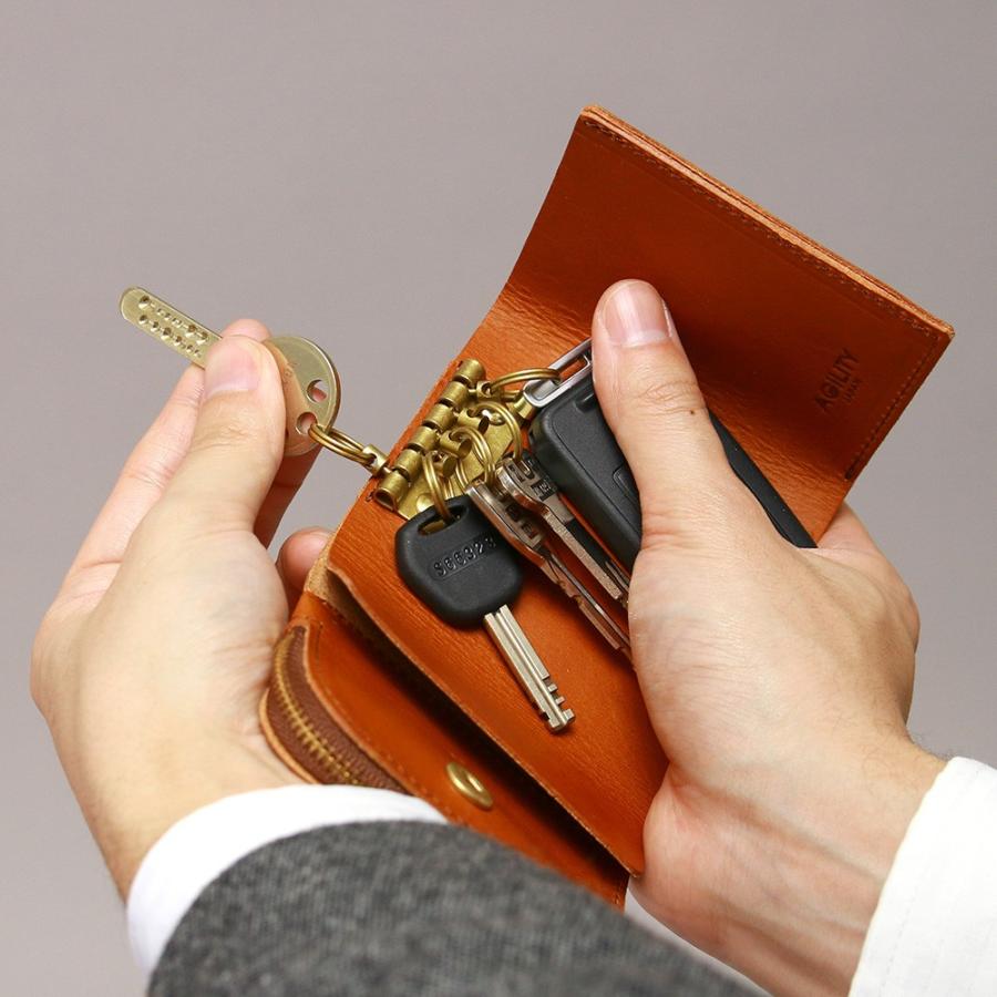 財布 三つ折り キーケース 5連 スマートキー 本革 レザー 一体型 AGILITY affa アジリティアッファ アンブルジェ | AGILITY | 17