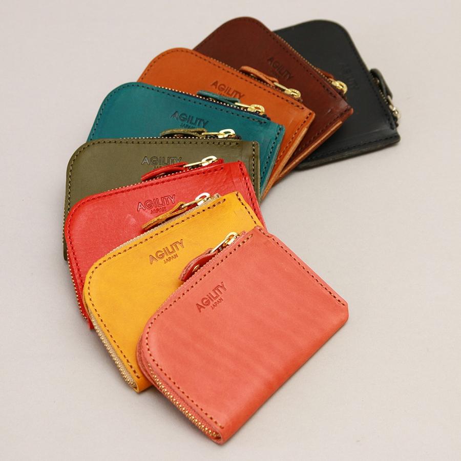 【ネコポス】財布 極小財布 コインケース 小銭入れ ミニ財布 コンパクト L字ファスナー AGILITY affa アジリティアッファ フラットミニ | AGILITY | 11