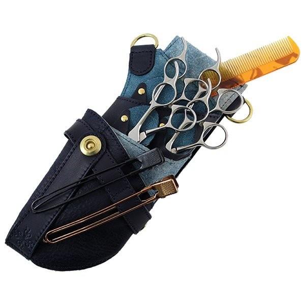 シザーケース プロ仕様 4丁挿し 美容師 スタイリスト 本革 牛革 レザー AGILITY Pro アジリティ プロ SAYA | AGILITY