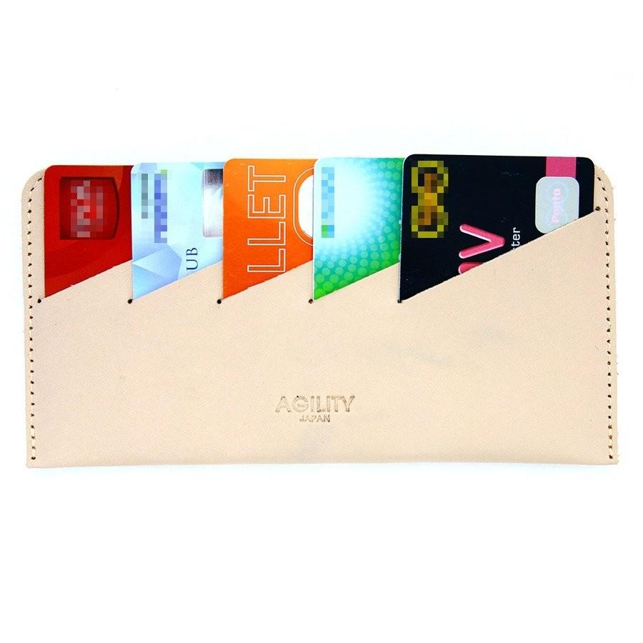 【ネコポス】カードフォルダー 10枚 インナーカードケース 長財布 薄型 横型 スリム レザー AGILITY affa アジリティアッファ カードフォルダー[M便 3/3] | AGILITY | 25
