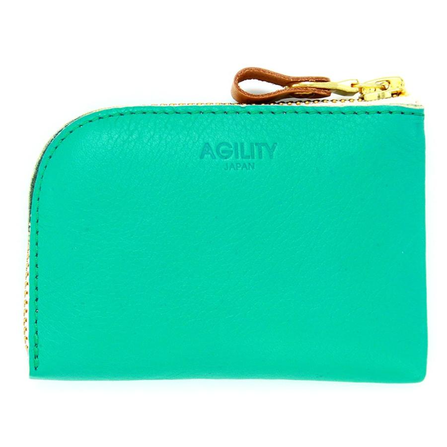 【ネコポス】コンパクト コインケース 小銭入れ ミニ財布 L字ファスナー 二重構造 小さめ レディース AGILITY affa アジリティアッファ シエル[M便 3/3] | AGILITY