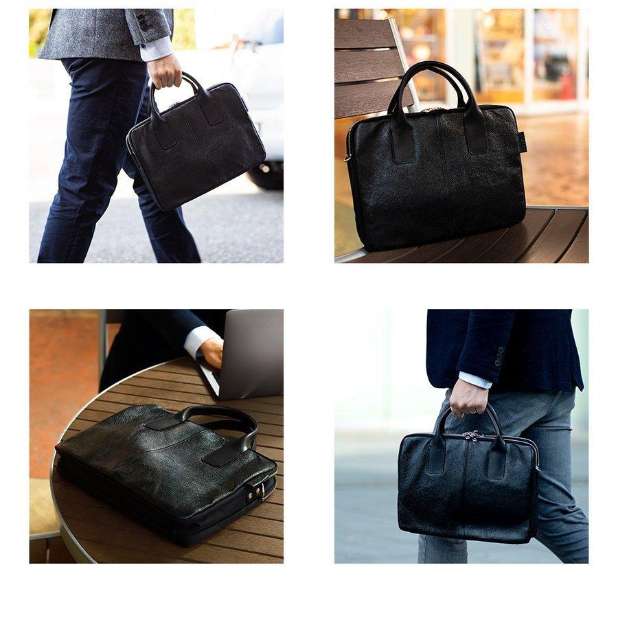 こもの ビジネスバッグ 小型 軽量 薄型 2way 10.5インチ ピッグスキン