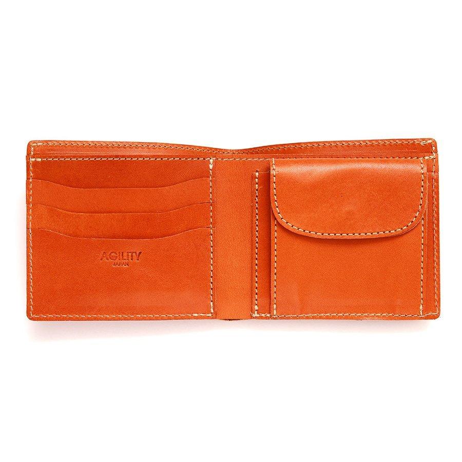 二つ折り財布 折財布 財布 定番 ベーシックデザイン シンプル 革 本革 レザー 栃木レザー AGILITY affa アジリティアッファ リシェス | AGILITY | 11